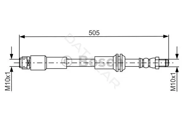 Тормозные шланги BOSCH 1987481675