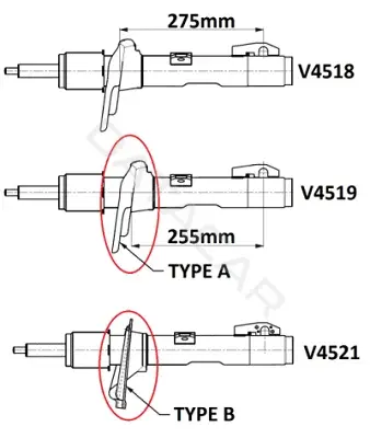 Амортизаторы MONROE V4519