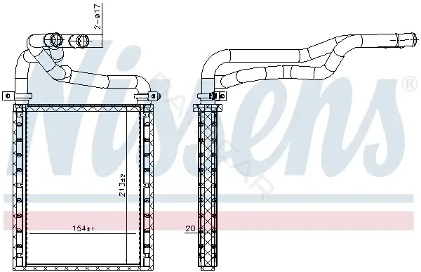 Радиатор печки NISSENS 707191