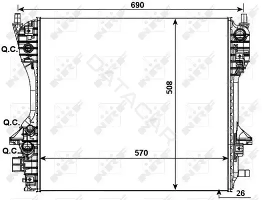 Радиатор охлаждения NRF 53012