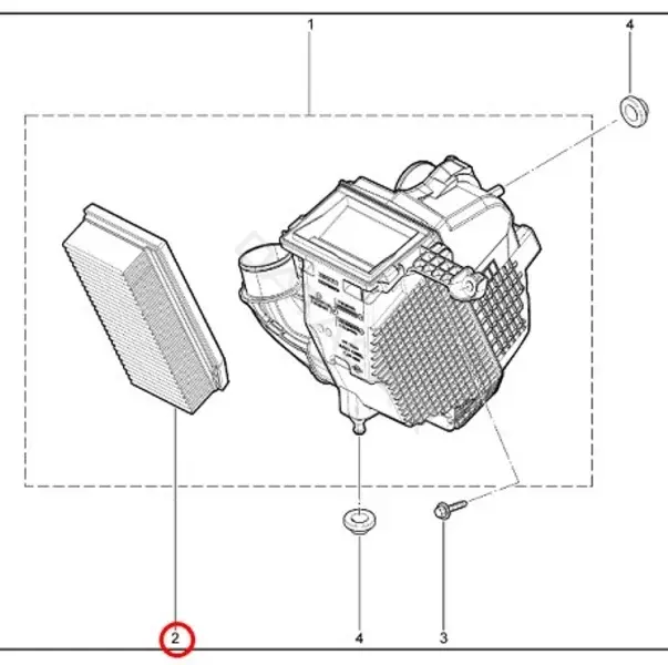 Воздушный фильтр LADA 165460509R