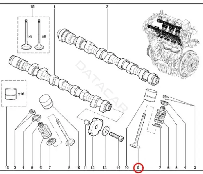 Выпускной клапан LADA 21177100701200