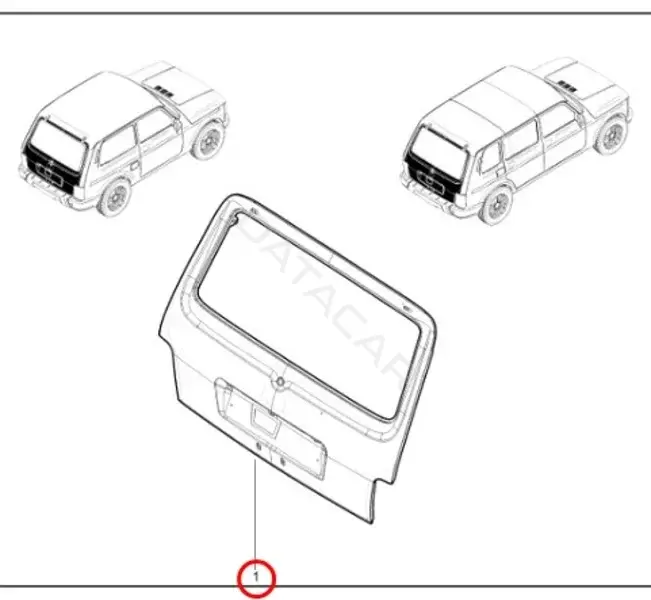 Крышка багажника LADA 21213630001410