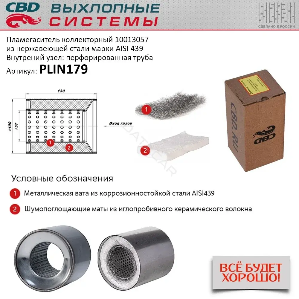 Пламегаситель CBD PLIN179
