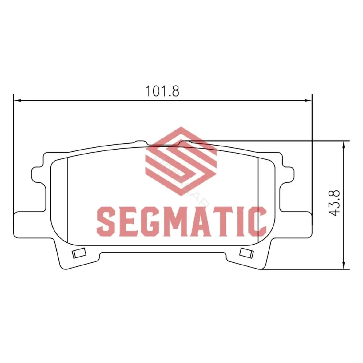 Тормозные колодки SEGMATIC SGBP2646