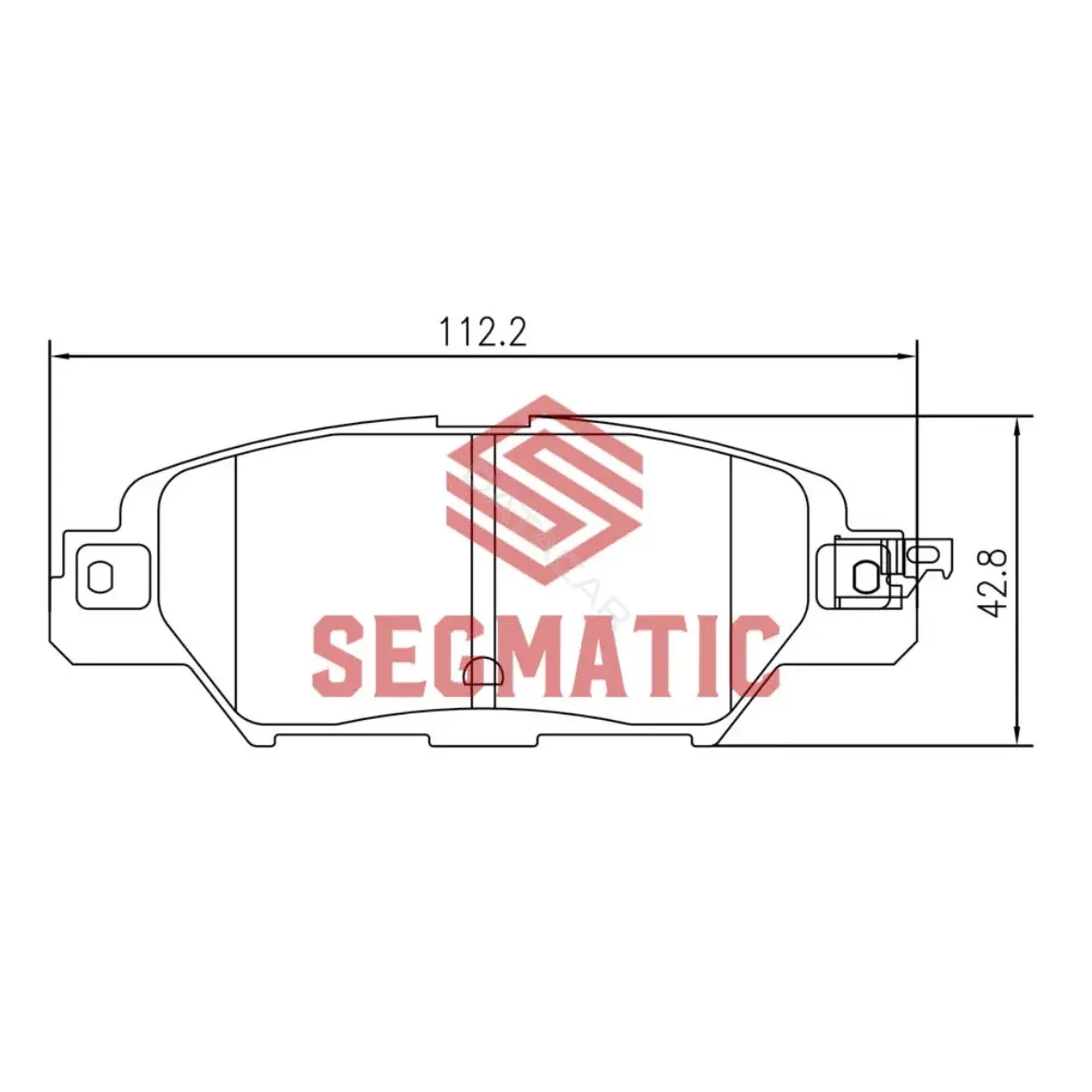 Тормозные колодки SEGMATIC SGBP2614
