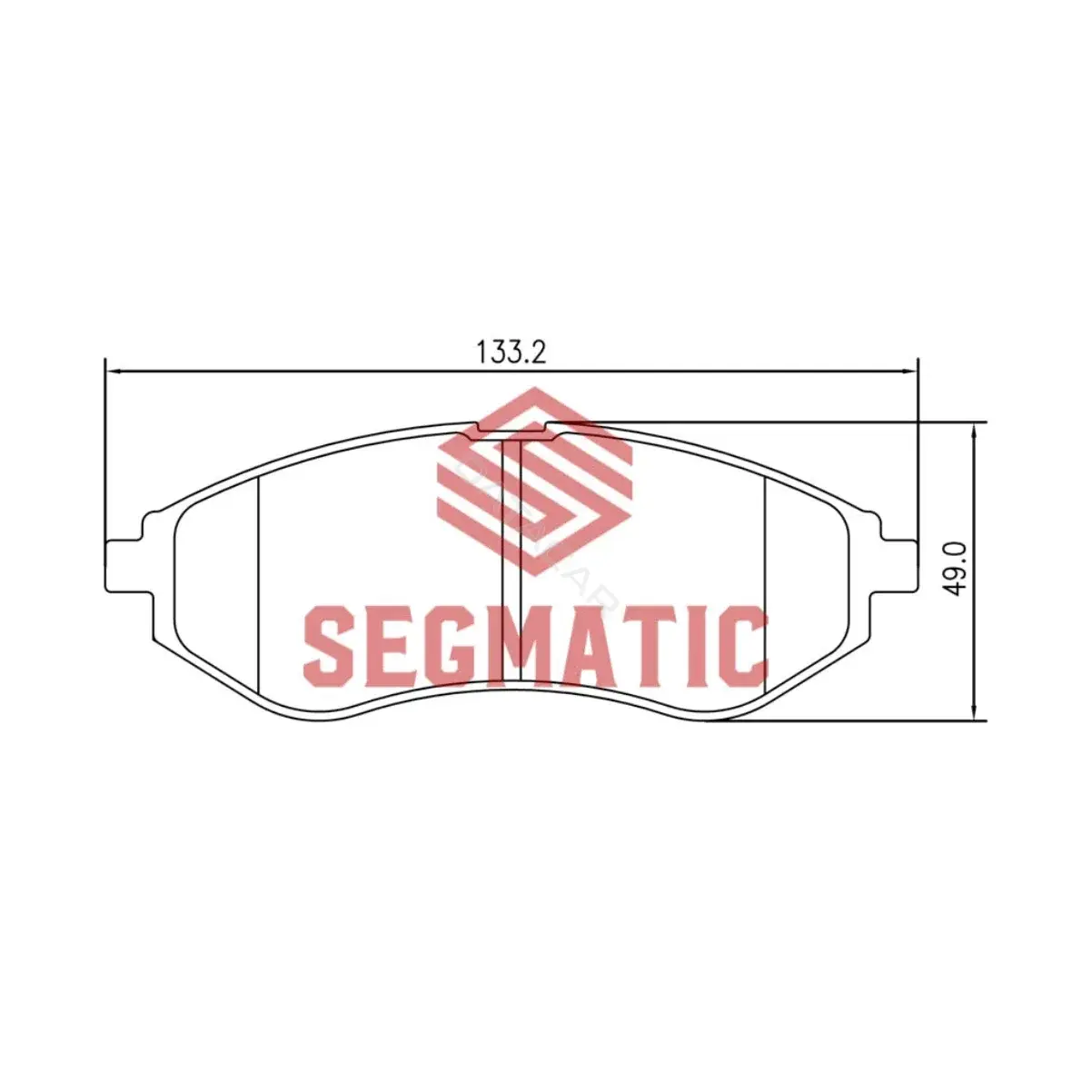 Тормозные колодки SEGMATIC SGBP2622