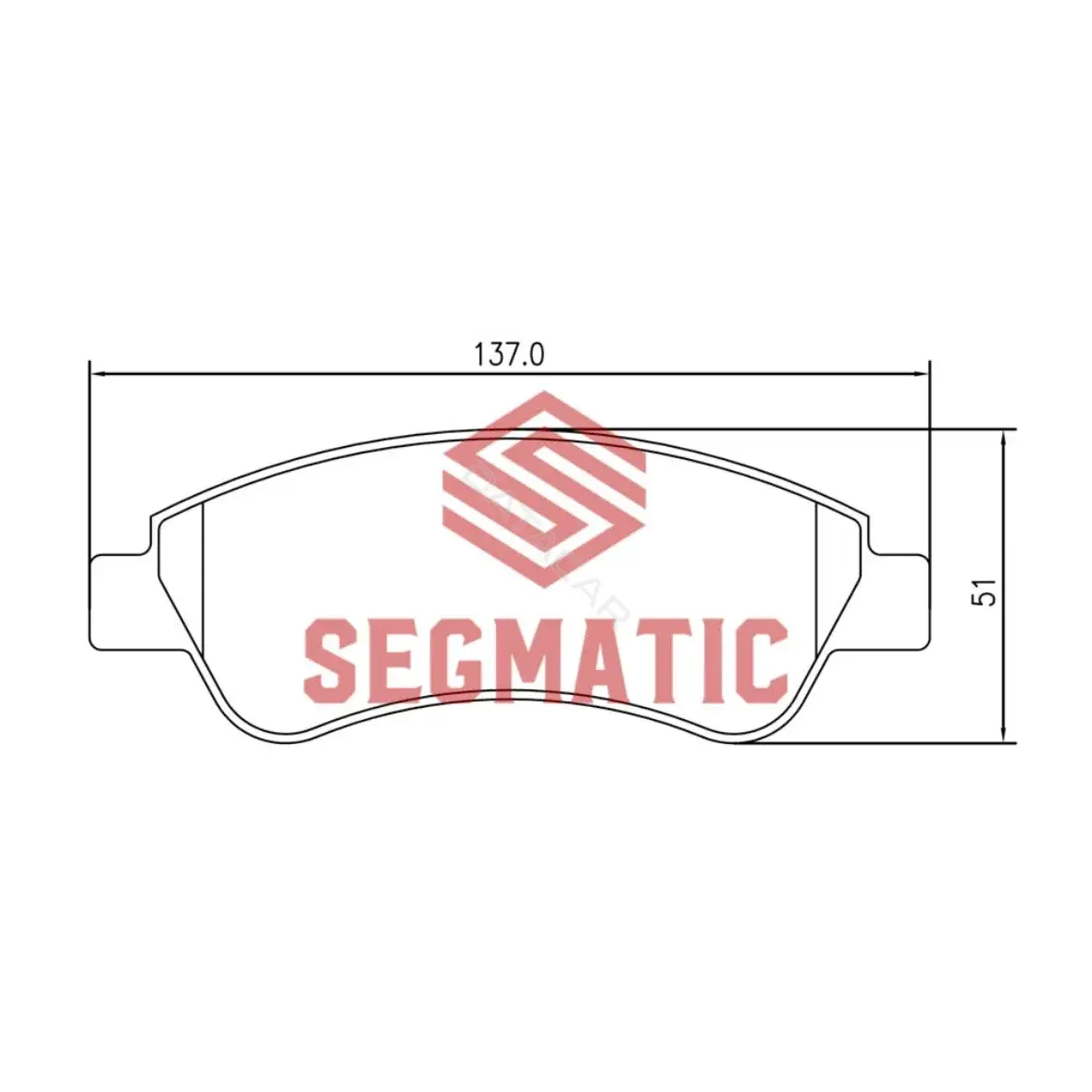 Тормозные колодки SEGMATIC SGBP2630