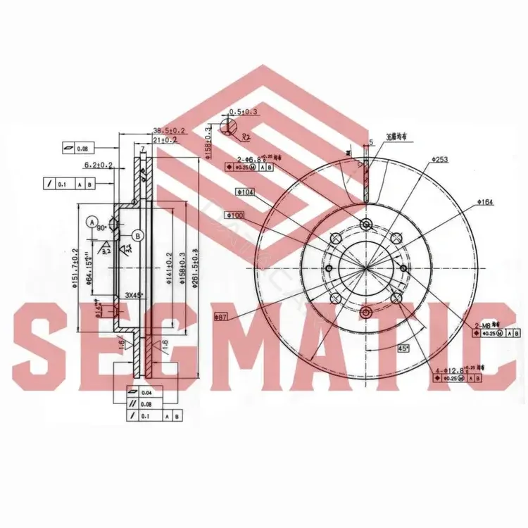 Тормозные диски SEGMATIC SBD30093333