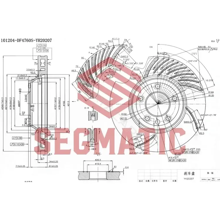Тормозные диски SEGMATIC SBD30093233