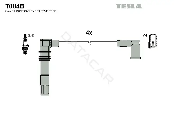 Высоковольтные провода TESLA T004B