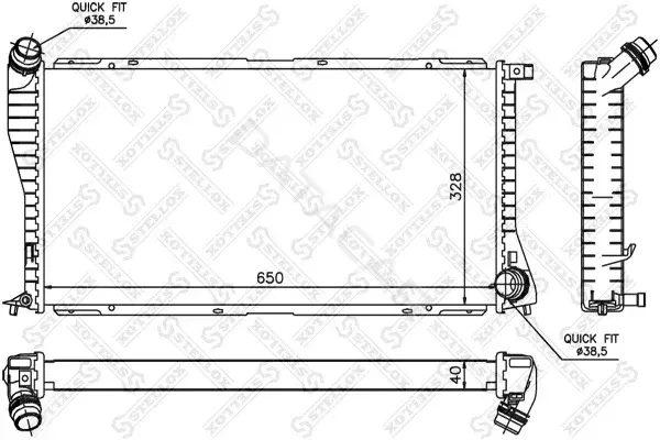 Радиатор охлаждения STELLOX 10-25296-SX