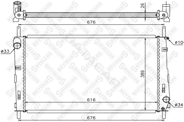 Радиатор охлаждения STELLOX 10-26759-SX
