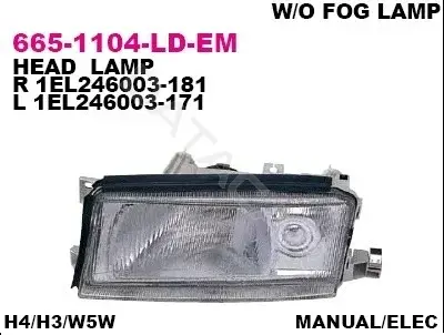 Фары DEPO 665-1104L-LD-EM
