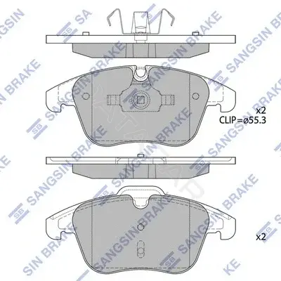 Тормозные колодки Hi-Q SP2207