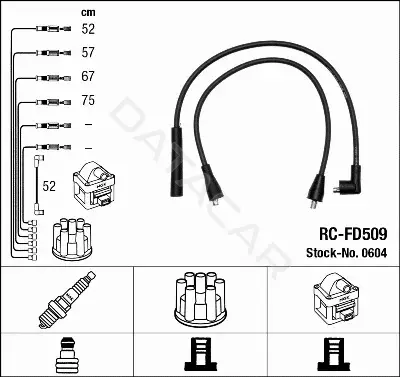 Высоковольтные провода NGK 0604