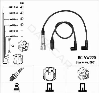 Высоковольтные провода NGK 0951