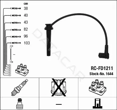 Высоковольтные провода NGK 1644
