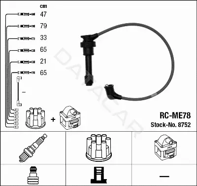 Высоковольтные провода NGK 8752