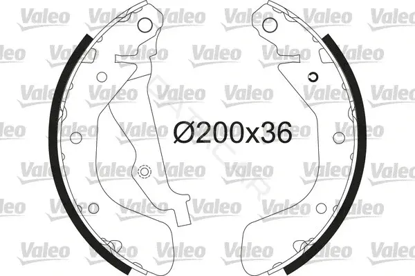 Барабанные колодки VALEO 564213