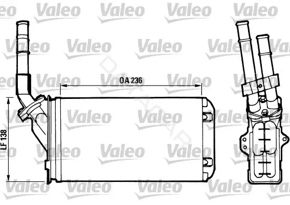 Радиатор печки VALEO 812002