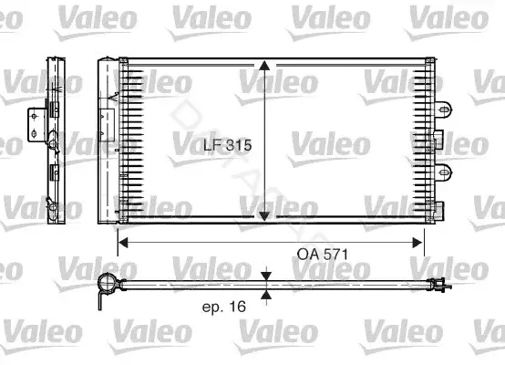 Радиатор кондиционера VALEO 817703