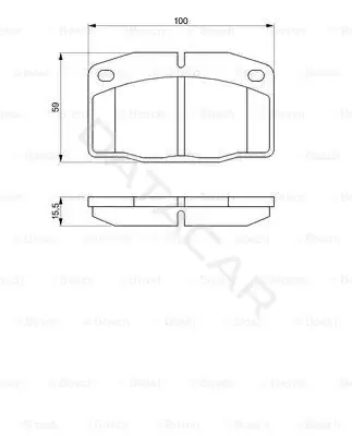 Тормозные колодки BOSCH 0986465141
