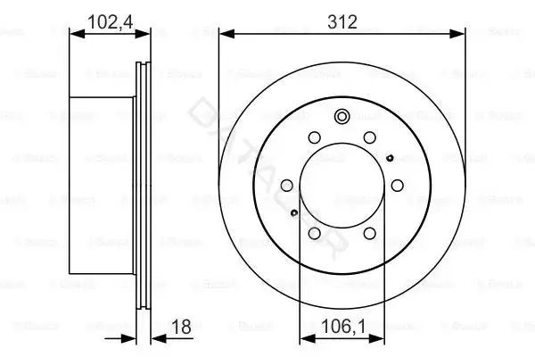 Тормозные диски BOSCH 0986479R57