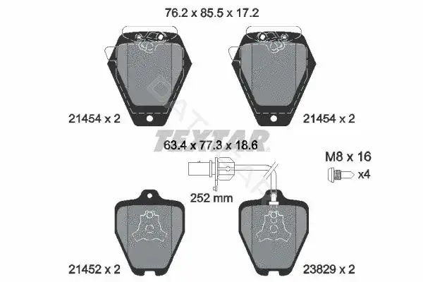 Тормозные колодки TEXTAR 2145401