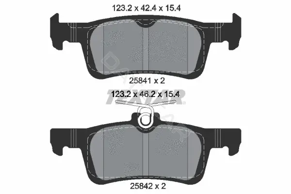 Тормозные колодки TEXTAR 2584101