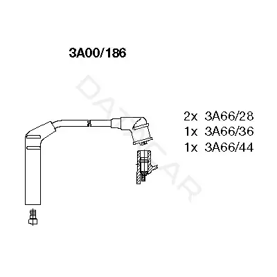 Высоковольтные провода BREMI 3A00/186
