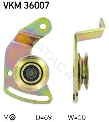 Ролик натяжной клинового ремня SKF VKM36007