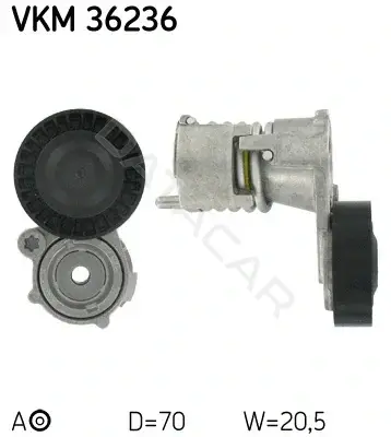 Натяжитель ремня генератора SKF VKM36236