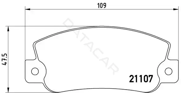 Тормозные колодки BREMBO P23032