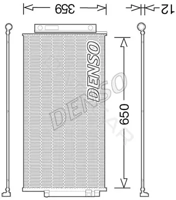 Радиатор кондиционера DENSO DCN09047