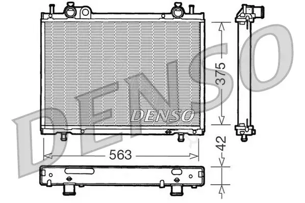 Радиатор охлаждения DENSO DRM09021
