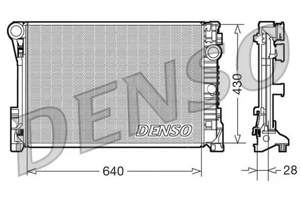 Радиатор охлаждения DENSO DRM17110