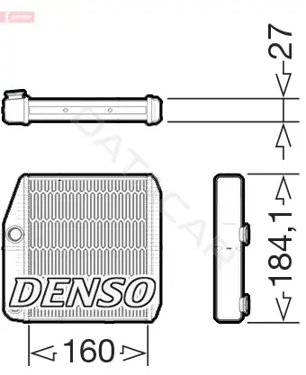 Радиатор печки DENSO DRR09076
