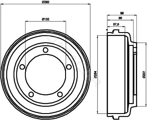 Тормозной барабан MINTEX MBD058