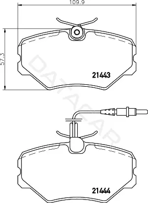 Тормозные колодки MINTEX MDB1652