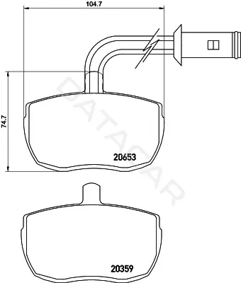 Тормозные колодки MINTEX MDB1699
