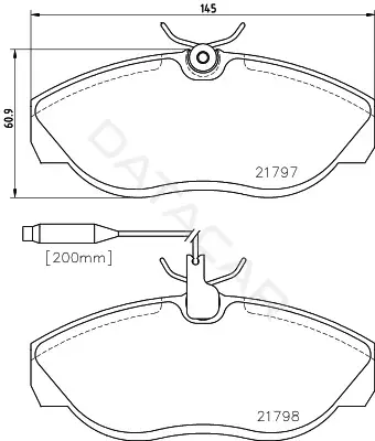 Тормозные колодки MINTEX MDB1703