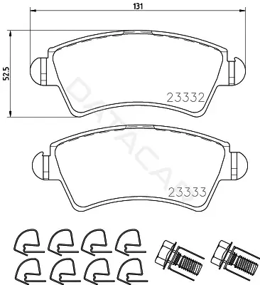 Тормозные колодки MINTEX MDB2584