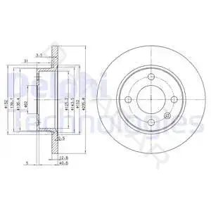 Тормозные диски DELPHI BG2910
