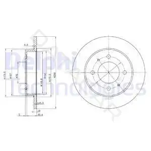 Тормозные диски DELPHI BG3070