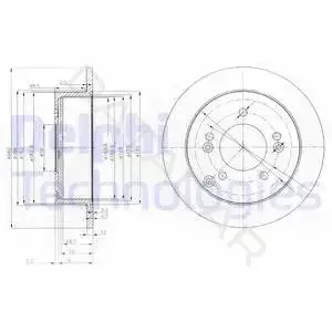 Тормозные диски DELPHI BG3799