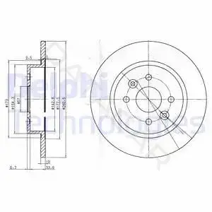 Тормозные диски DELPHI BG3804