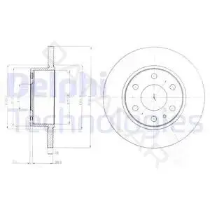 Тормозные диски DELPHI BG4164