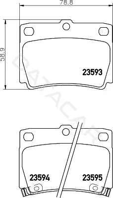 Тормозные колодки BEHR/HELLA/PAGID 8DB355027-741