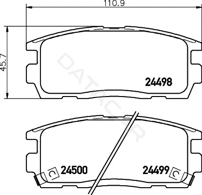 Тормозные колодки BEHR/HELLA/PAGID 8DB355028-561